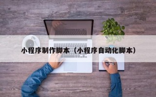 武汉小程序制作脚本（小程序自动化脚本）
